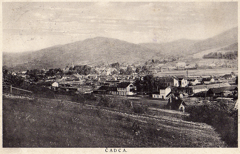 Postkarte Bahnhof Cadca 1931.
