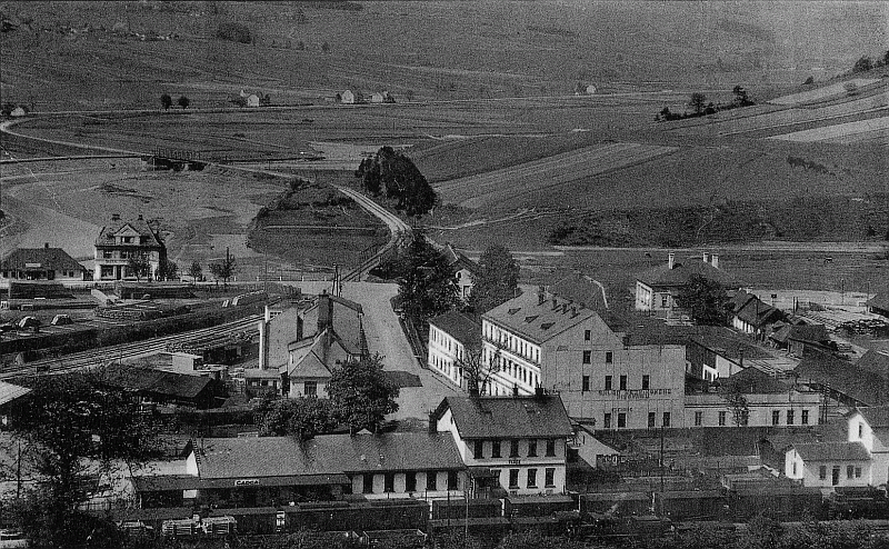 Postkarte Bahnhof Cadca 1943.