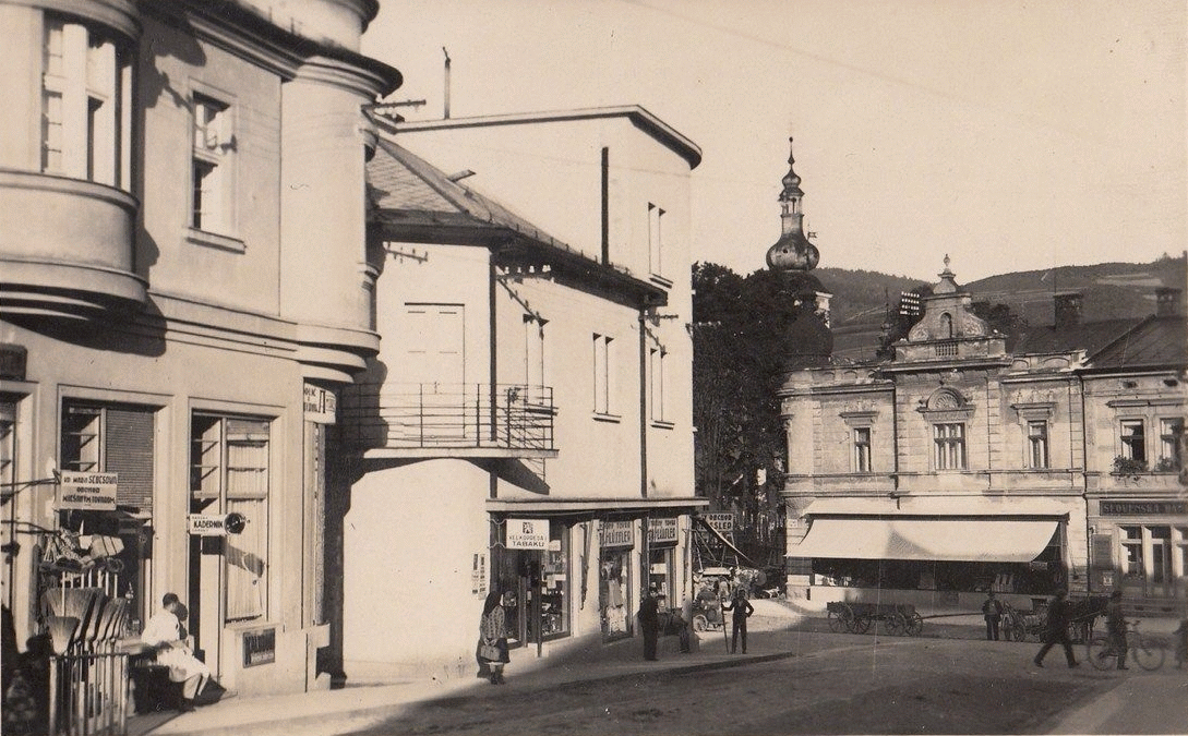 Strassenansicht Cadca vor 1930.
