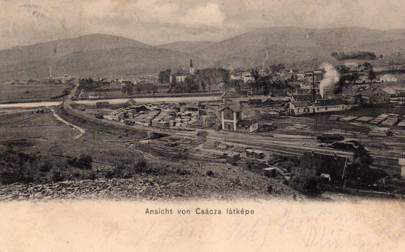 Postkarte Cadca Bahnhof 