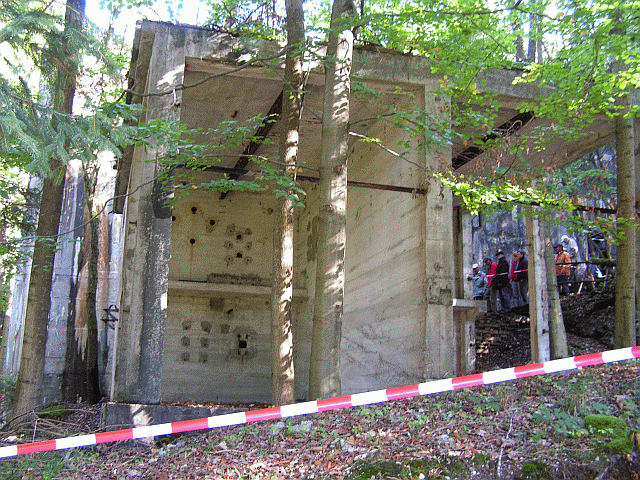 Bunker von aussen. Blickrichtung: östlich